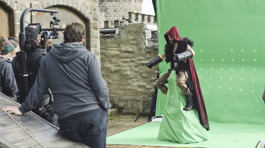 On the set of The Wizards of Aus.