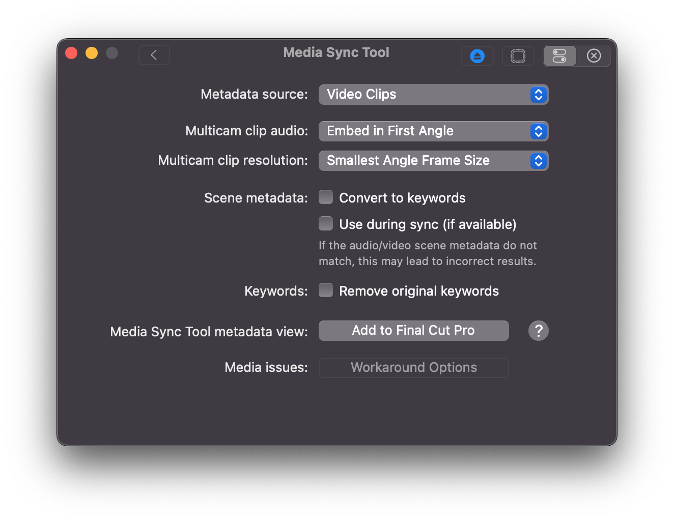 Media Sync Tool